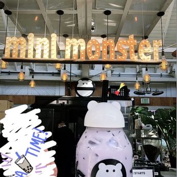 Mini Monster Cafe - Taro milk tea with boba - Bubble Tea Near Me - Anaheim, California