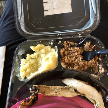 Urban Plates - Chicken plate with red/white quinoa and mashed potatoes. - Salad Near Me - Irvine, California