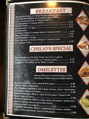 Menu photo 1 Chelio's Diner Oklahoma City, OK Menu photo 1 Chelio's Diner Oklahoma City, OK