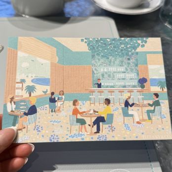 The Blue Box Cafe - Cute postcard - French Near Me - Costa Mesa, California The Blue Box Cafe - Cute postcard - French Near Me - Costa Mesa, California