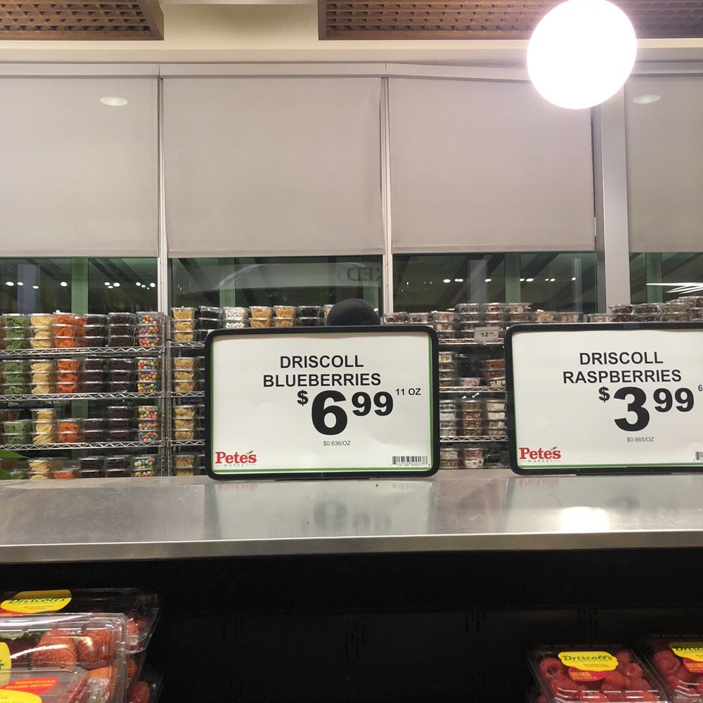 Price gouging on blueberries as an example - it's $3.99 at jewel Price gouging on blueberries as an example - it's $3.99 at jewel
