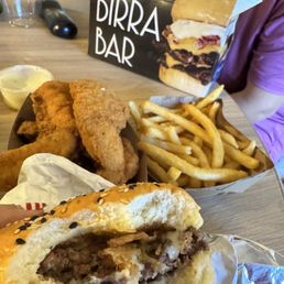 Crispy Dubai burger, FRENCH FRIES, CHICKEN TENDERS (5pc) Crispy Dubai burger, FRENCH FRIES, CHICKEN TENDERS (5pc)