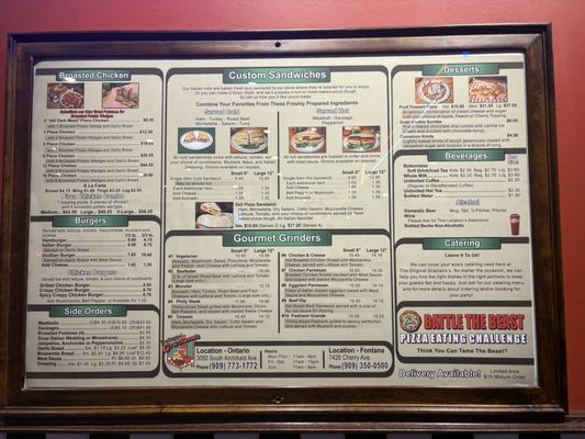 Menu photo 3 The Original Grazianos Fontana, CA