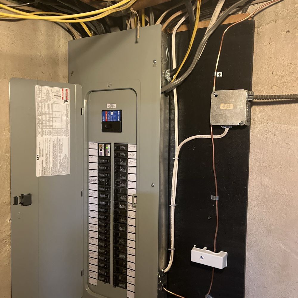 Brandon Electric - Newly installed electric panel installed by Lewis of Jeff Shefsky's Brandon Electric, aided by Cory Shefsky. - Electricians Near Me - Philadelphia, Pennsylvania