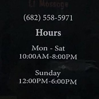 Li Massage - Hours - Massage Near Me - Granbury, Texas