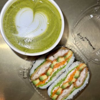 969 NYC Coffee - Fish Onigiri + Hot Matcha Latte - Coffee & Tea Near Me - Jackson Heights, New York 969 NYC Coffee - Fish Onigiri + Hot Matcha Latte - Coffee & Tea Near Me - Jackson Heights, New York