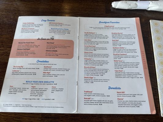 Menu photo 1 Over Easy - Paradise Valley Phoenix, AZ