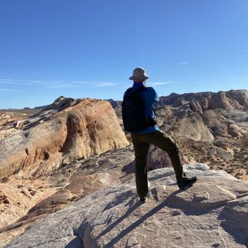Fire Wave Trail - View on the top part of the Seven Wonders trail. - Hiking Near Me - Overton, Nevada