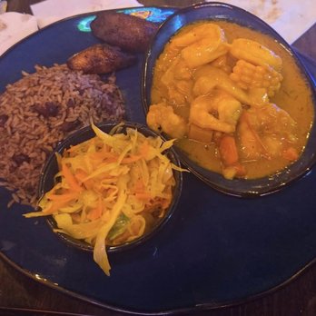 Kingston Grill - Yardman Vegan Plate with curry shrimp - Caribbean Near Me - Forest Park, Georgia Kingston Grill - Yardman Vegan Plate with curry shrimp - Caribbean Near Me - Forest Park, Georgia