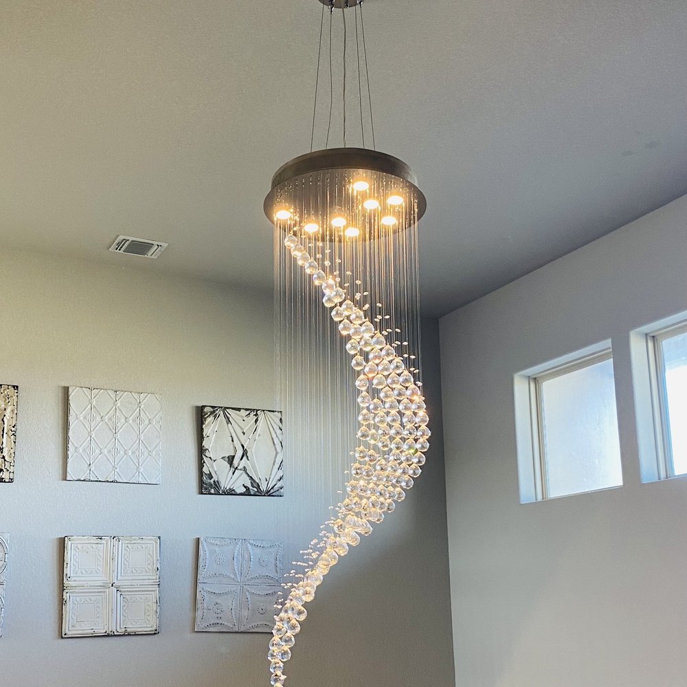 Southern Lighting Designs - AFTER: The new chandelier installed! - Lighting Fixtures & Equipment Near Me