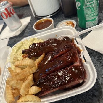 Chatt Smoke House - Baby back ribs platter - Barbeque Near Me - Chattanooga, Tennessee