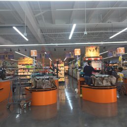 the inside of a grocery store