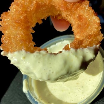 Corner Burger - Onion rings in Jalapeño Ranch sauce - Burgers Near Me - Lawndale, California