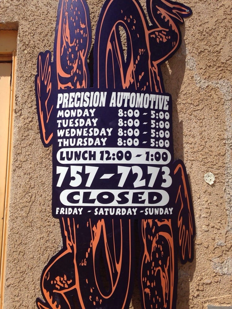 PRECISION AUTOMOTIVE Updated October 2024 2325 Northern Ave