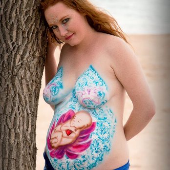 Tim's Airbrush - Baby belly paintings - Face Painting Near Me Tim's Airbrush - Baby belly paintings - Face Painting Near Me