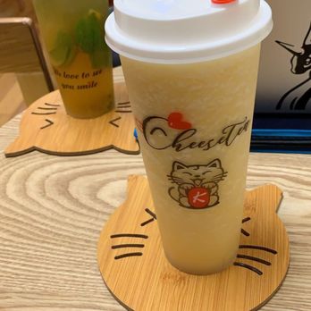 Drincup Cafe - Peach tea - Bubble Tea Near Me - Honolulu, Hawaii