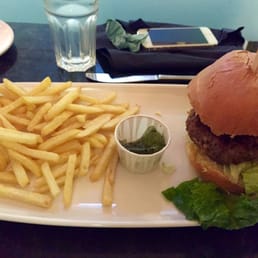 Homemade Greek lamb burger Homemade Greek lamb burger