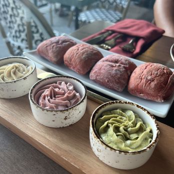 Epique Restaurant - Fresh baked bread with 3 types of butter (free appetizer) - Armenian Near Me - Glendale, California Epique Restaurant - Fresh baked bread with 3 types of butter (free appetizer) - Armenian Near Me - Glendale, California