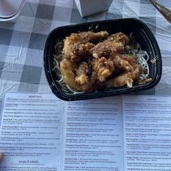 French Garlic Shrimp on a bed of lettuce