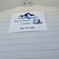 River Street Coffee - sign on building