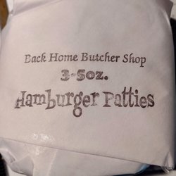 Back Home Butcher Shop - Burger patties!