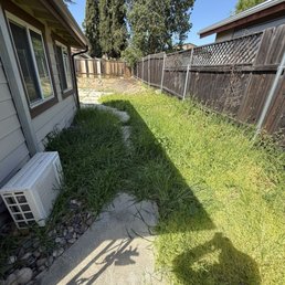 Backyard before photo Backyard before photo