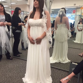 David's Bridal - The dress I ended up going with and later exchanged for a different dress. - Bridal Near Me - Modesto, California