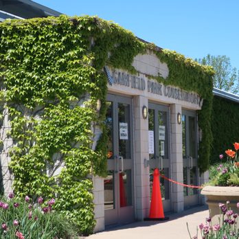 Garfield Park Conservatory - Their entrance on this pleasant spring day. - Parks Near Me - Chicago, Illinois