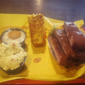 Moe's Original Bar B Que - Ribs with a side of banana pudding and potato salad! - Barbeque Near Me - Fort Collins, Colorado Moe's Original Bar B Que - Ribs with a side of banana pudding and potato salad! - Barbeque Near Me - Fort Collins, Colorado