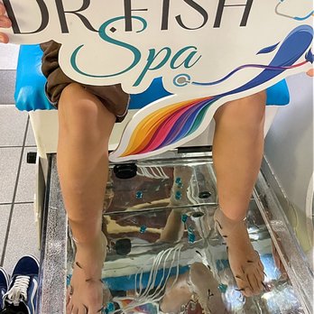 Dr. Fish Spa - My son said the fish tickle at first but felt nice after a while. - Beauty & Spas Near Me - Las Vegas, Nevada