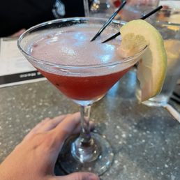 'I LOVE HIM' - a strawberry mixed drink with lemon juice 'I LOVE HIM' - a strawberry mixed drink with lemon juice