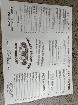 Menu photo 6 Choate Bridge Pub & Restaurant Ipswich, MA