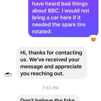 BBC Collision Pro - Facebook Direct Messages between Me and BBC. - Body Shops Near Me - Slidell, Louisiana