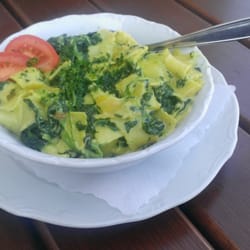 Hotel Stadt Hamburg - Pasta mit Spinat