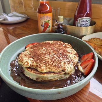 Dolce Rosa Cafe - Tiramisu pancakes - Breakfast & Brunch Near Me - Santa Rosa, California