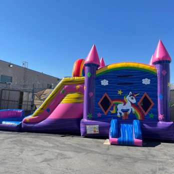 Booming Bouncers - Double Slide Unicorn Combo - Bounce House Rentals Near Me Booming Bouncers - Double Slide Unicorn Combo - Bounce House Rentals Near Me