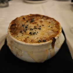 Marble Room Steaks and Raw Bar - **GOAT ITEM** $15 French Onion Soup