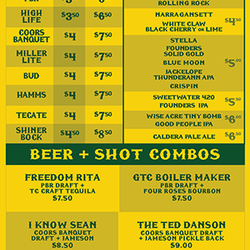 Good Time Charlie's Bar - Drinks