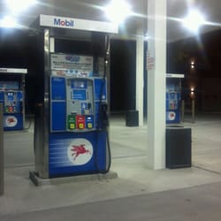 Mobil gas station