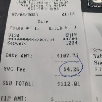 Mariscos El Titanic - Is it necessary to have a 4% fee on credit cards? Get out of here. Carrying cash is a hassle and asking us to do it is an inconvenience. - Mexican Near Me - San Diego, California Mariscos El Titanic - Is it necessary to have a 4% fee on credit cards? Get out of here. Carrying cash is a hassle and asking us to do it is an inconvenience. - Mexican Near Me - San Diego, California