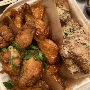 Fire Wings - dragon, mango habanero, garlic parmesan - Chicken Wings Near Me - San Jose, California Fire Wings - dragon, mango habanero, garlic parmesan - Chicken Wings Near Me - San Jose, California