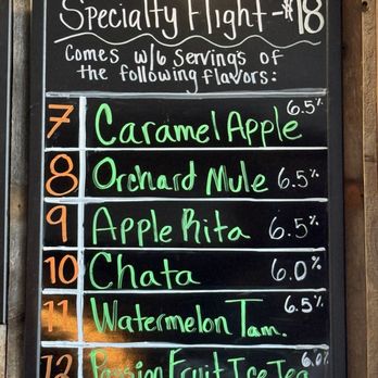 Julian Hard Cider - Specialty Flight - Beer, Wine & Spirits Near Me - Julian, California