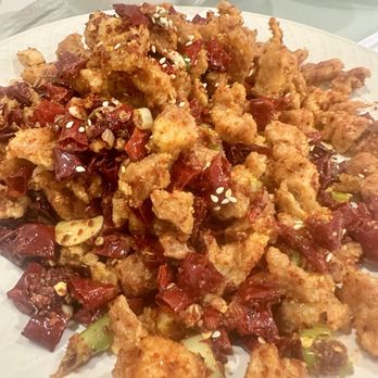 Yunnan Restaurant - Dry 60. Chung King Fried Chicken Cubes with Hot Pepper - Chinese Near Me - Oak Park, California Yunnan Restaurant - Dry 60. Chung King Fried Chicken Cubes with Hot Pepper - Chinese Near Me - Oak Park, California