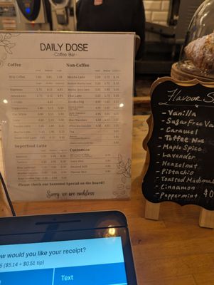 Menu photo 2 Daily Dose Coffee Bar Toronto, ON Menu photo 2 Daily Dose Coffee Bar Toronto, ON