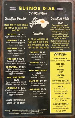 Menu photo 2 Buenos Dias Saint Marys, GA
