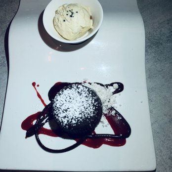 Sushi Pop - The P.M.S. (peanut butter ice cream + molten chocolate lave cake + raspberry? sauce and filling). Super sweet! - Sushi Bars Near Me - Oviedo, Florida Sushi Pop - The P.M.S. (peanut butter ice cream + molten chocolate lave cake + raspberry? sauce and filling). Super sweet! - Sushi Bars Near Me - Oviedo, Florida