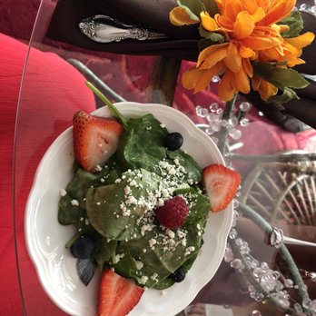 Tea at 1024 - Spinach salad - Tea Rooms Near Me - Honolulu, Hawaii Tea at 1024 - Spinach salad - Tea Rooms Near Me - Honolulu, Hawaii