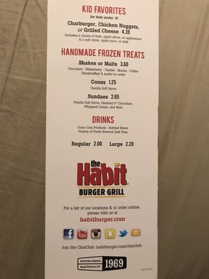 Menu photo 2 Habit Burger & Grill Silverdale, WA Menu photo 2 Habit Burger & Grill Silverdale, WA