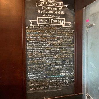 Wildwood Taphouse - Pay it forward board. - Beer Bar Near Me - Hillsboro, Oregon Wildwood Taphouse - Pay it forward board. - Beer Bar Near Me - Hillsboro, Oregon