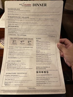 Menu photo 1 LongHorn Steakhouse Hialeah, FL Menu photo 1 LongHorn Steakhouse Hialeah, FL